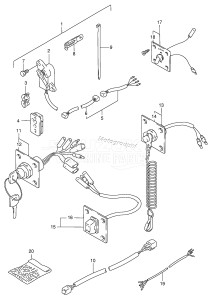 DT140 From 14003-751001 ()  1997 drawing OPT : PANEL SWITCH