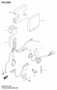 DF60A From 06002F-510001 (E01 E40)  2015 drawing PTT SWITCH /​ ENGINE CONTROL UNIT (DF60A:E40)