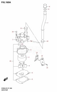 DF200A From 20003F-710001 (E01 E40)  2017 drawing WATER PUMP (DF200AT:E01)