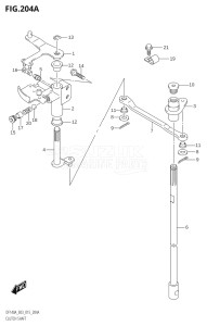 14003Z-510001 (2005) 140hp E03-USA (DF140AZ) DF140AZ drawing CLUTCH SHAFT (DF100AT:E03)