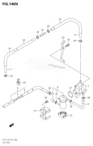 DF175ZG From 17502Z-410001 (E01 E40)  2014 drawing FUEL PUMP (DF175Z:E01)