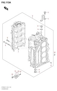 DF115BZ From 11506Z-240001 (E11 E40)  2022 drawing CYLINDER BLOCK