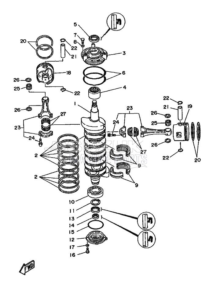 CRANKSHAFT--PISTON