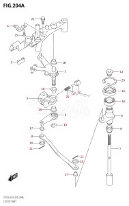 DF250Z From 25003Z-040001 (E03)  2020 drawing CLUTCH SHAFT (DF250ST)