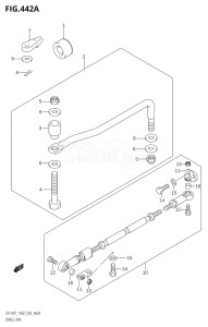 14001Z-980001 (2009) 140hp E03-USA (DF140ZK9) DF140Z drawing DRAG LINK