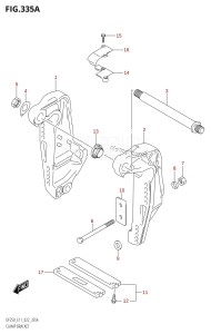 DF250ST From 25004F-240001 (E03)  2022 drawing CLAMP BRACKET (L-TRANSOM)