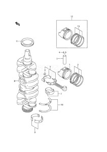 Outboard DF 140 drawing Crankshaft