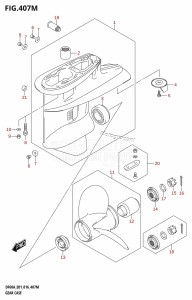 DF40A From 04003F-610001 (E01 E34)  2016 drawing GEAR CASE (DF60ATH:E40)