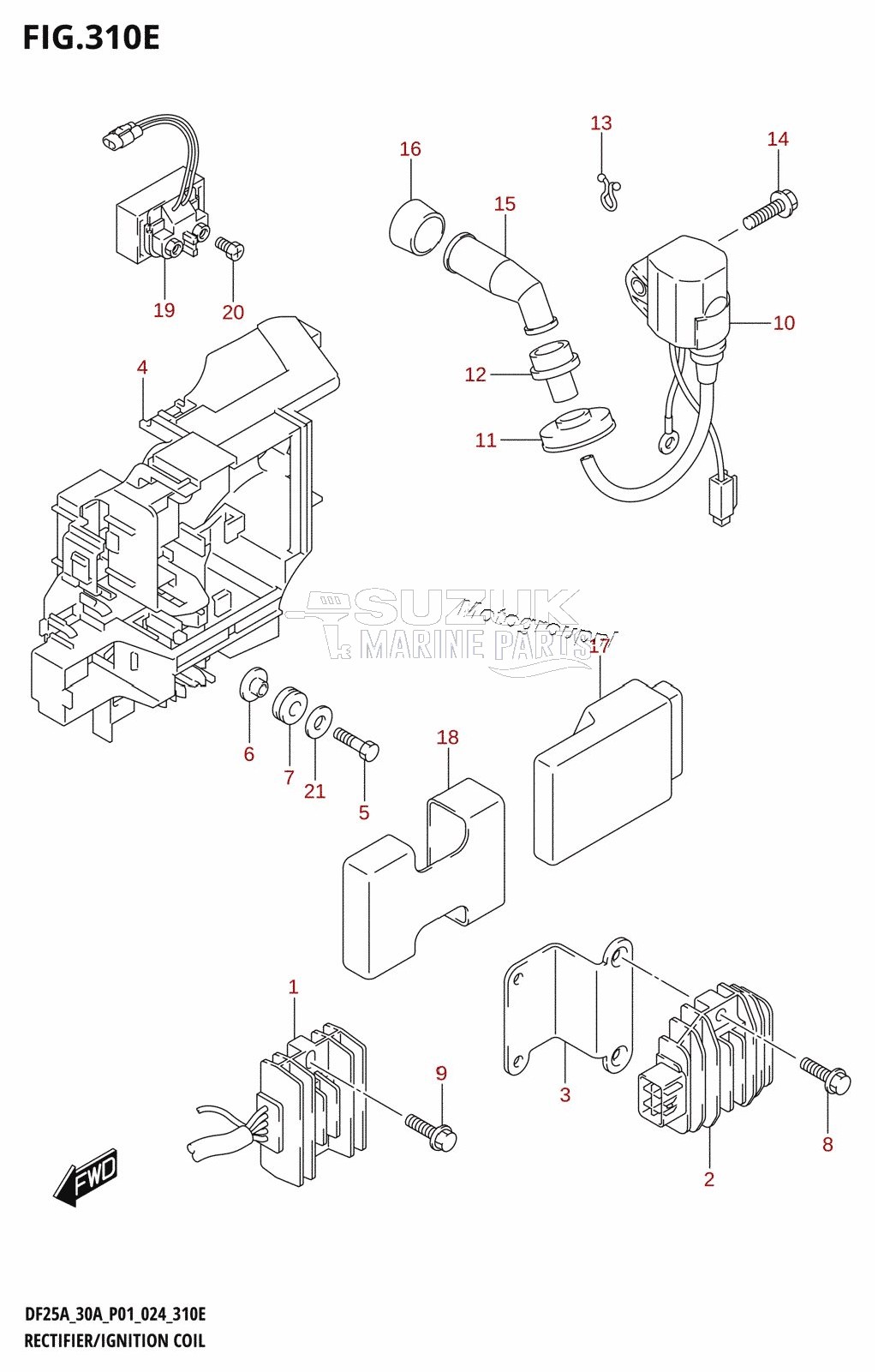 RECTIFIER /​ IGNITION COIL (DF30AQ)