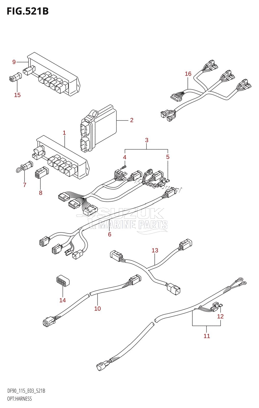 OPT:HARNESS (K8,K9,K10,011)