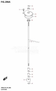 DF90A From 09003F-910001 (E01 E40)  2019 drawing CLUTCH ROD