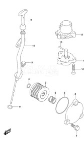 Outboard DF 9.9B drawing Oil Pump