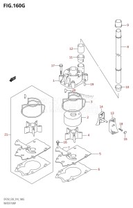 DF225T From 22503F-410001 (E03)  2014 drawing WATER PUMP (DF250ST:E03)