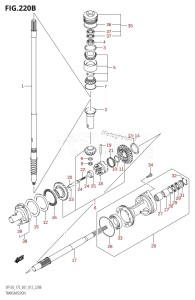 DF175T From 17502F-210001 (E01 E40)  2012 drawing TRANSMISSION (DF150T:E40)