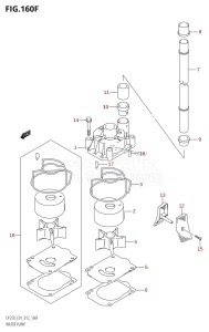 DF200Z From 20002Z-210001 (E01 E40)  2012 drawing WATER PUMP (DF225T:E40)