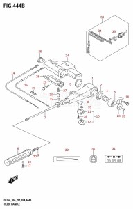 DF25A From 02504F-440001 (P01)  2024 drawing TILLER HANDLE (DF30A,DF30ATH)