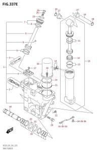 DF225Z From 22503Z-610001 (E01 E40)  2016 drawing TRIM CYLINDER (DF225T:E01)