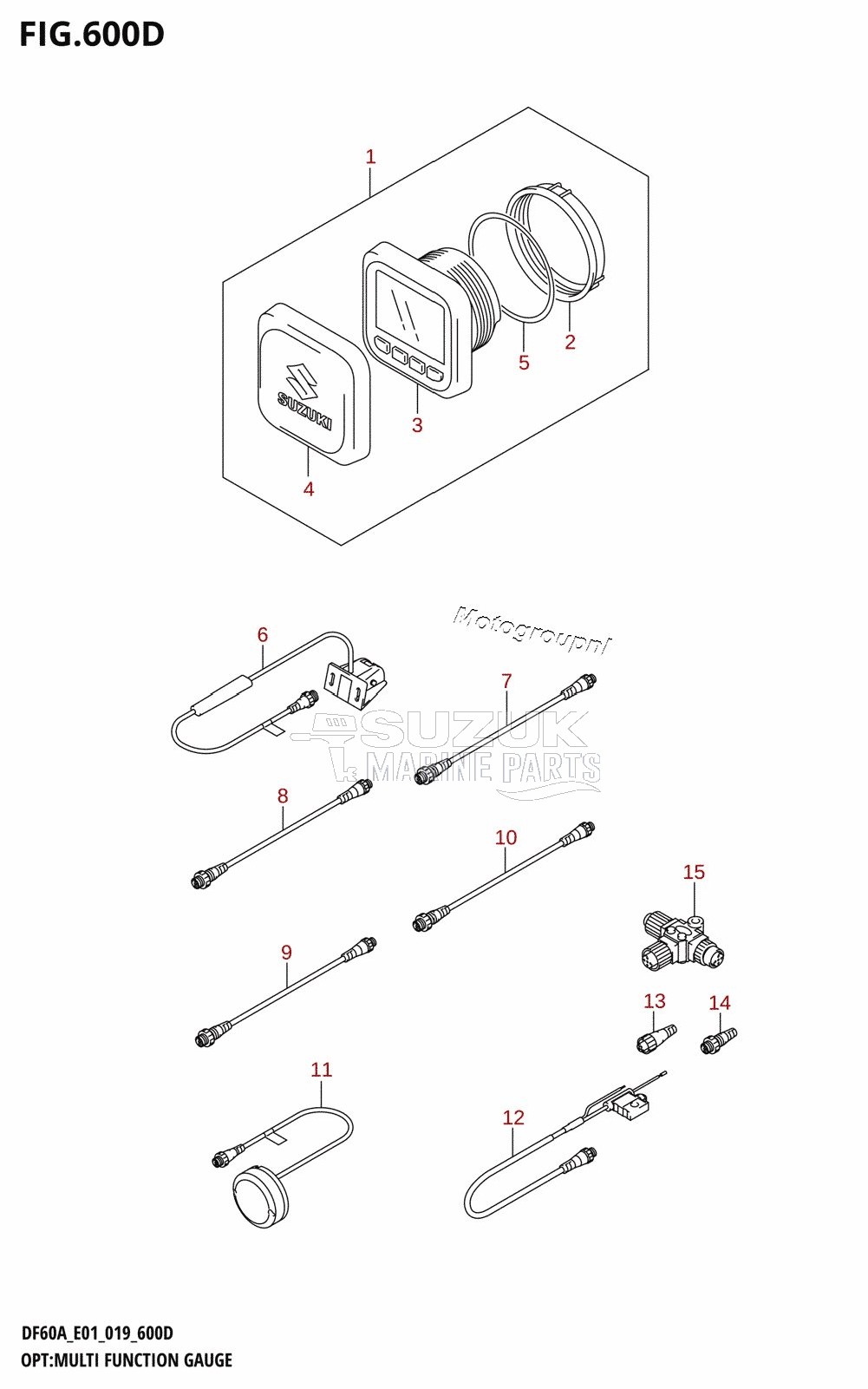 OPT:MULTI FUNCTION GAUGE (DF60AQH,DF60ATH,DF50AVTH,DF60AVTH)