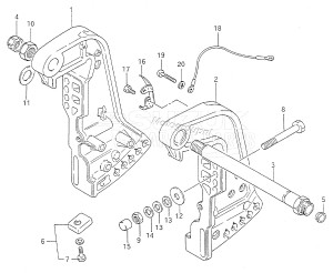 DT50 From 05004-351001 ()  1993 drawing CLAMP BRACKET (DT50ACQ)