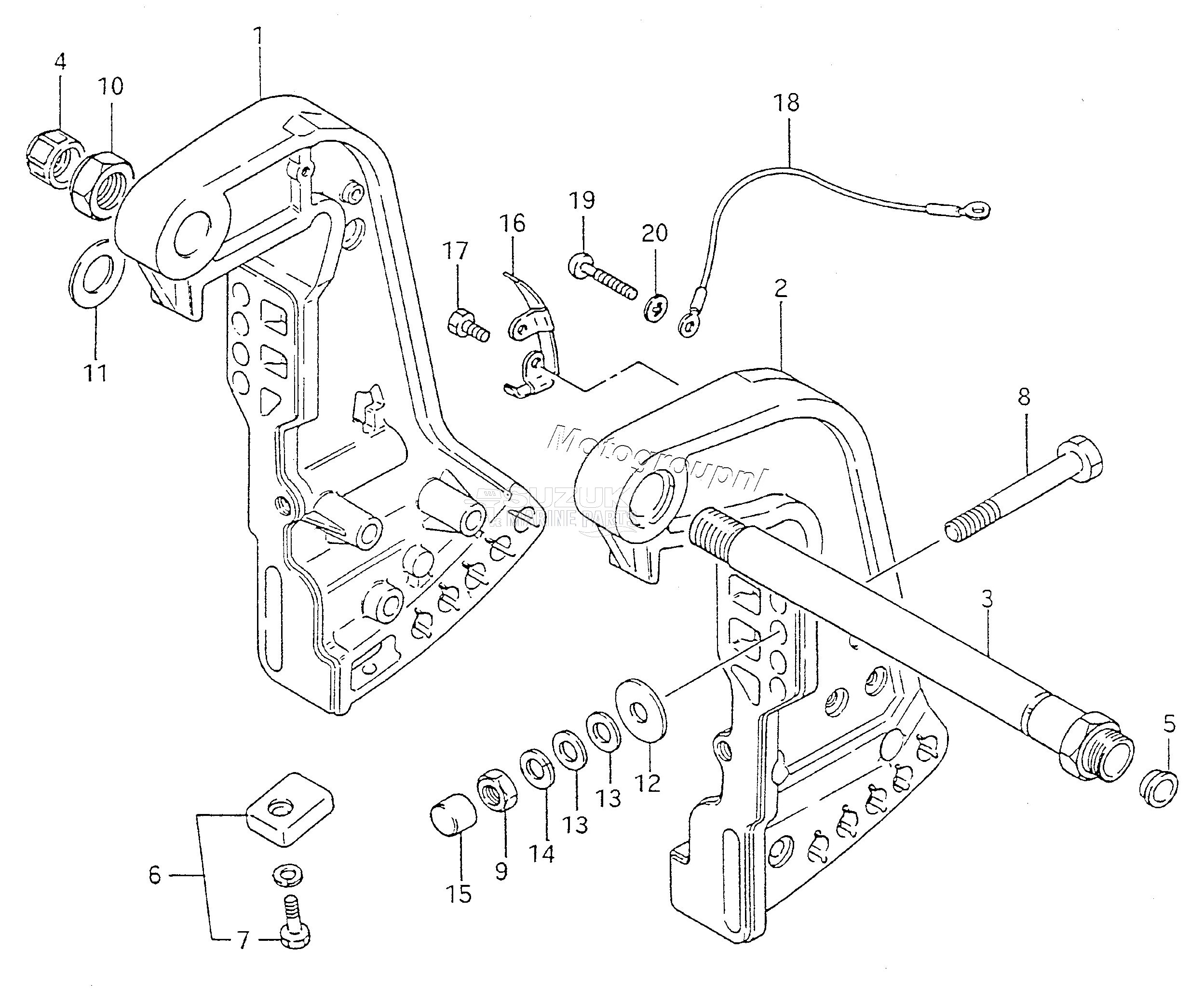 CLAMP BRACKET (DT50ACQ)