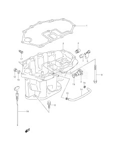 DF25QR From 02501F-251001 ()  2000 drawing OIL PAN