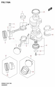 DF350A From 35001F-040001 (E01 E03  -)  2020 drawing CRANKSHAFT (DF350A,DF350AMD)