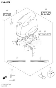 15003P-710001 (2017) 150hp E01 E40-Gen. Export 1 - Costa Rica (DF150AP) DF150AP drawing ENGINE COVER (DF175AP:E01)