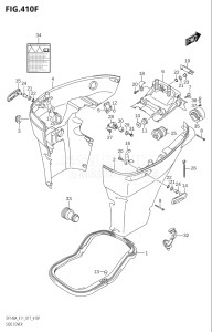 14003F-710001 (2017) 140hp E11 E40-Gen. Export 1-and 2 (DF140AT) DF140A drawing SIDE COVER (DF140AT:E11)