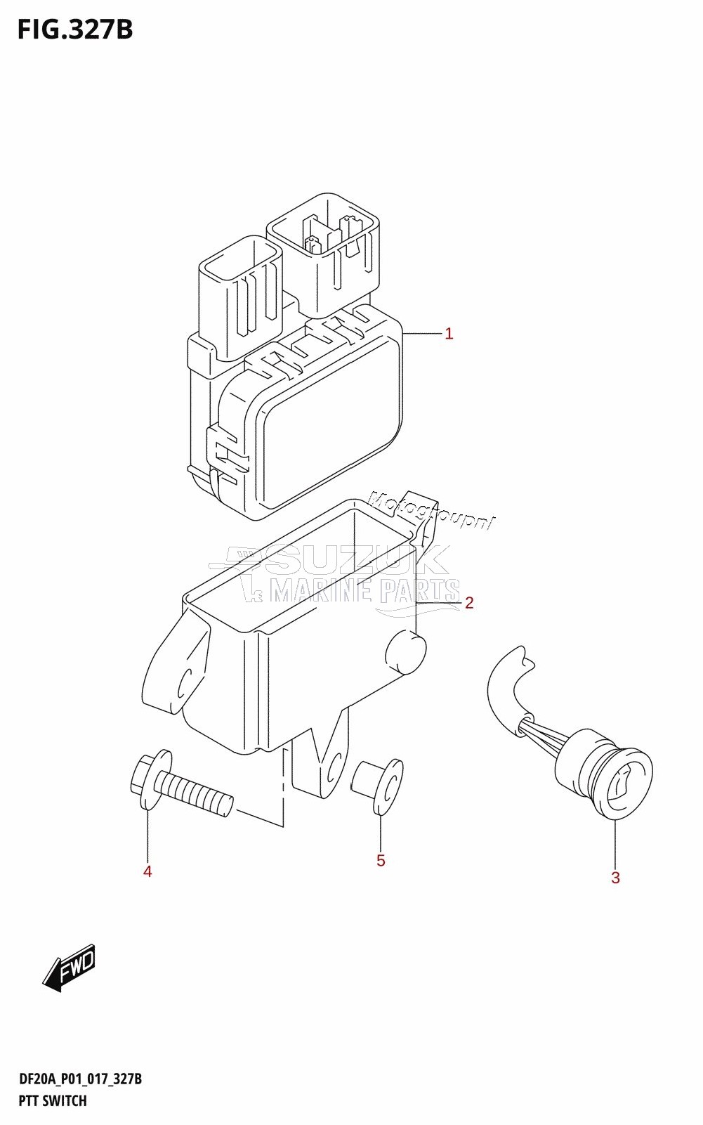 PTT SWITCH (DF15AT:P01)