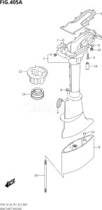 00603F-340001 (2023) 6hp P01-Gen. Export 1 (DF6A) DF6A drawing DRIVE SHAFT HOUSING