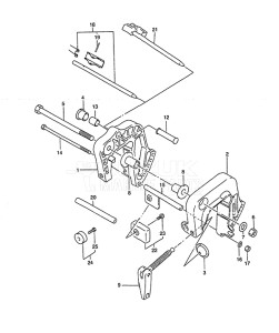 Outboard DT 5 drawing Clamp Bracket