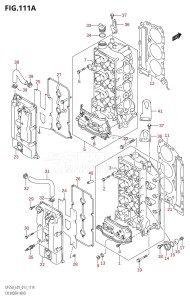 DF200 From 20002F-310001 (E01 E40)  2013 drawing CYLINDER HEAD (DF200T:E01)