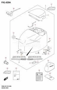 DF40A From 04003F-910001 (E01)  2019 drawing ENGINE COVER (DF40A:E01)