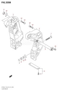 DF140AZ From 14003Z-310001 (E01 E40)  2013 drawing CLAMP BRACKET (DF100AT:E40)