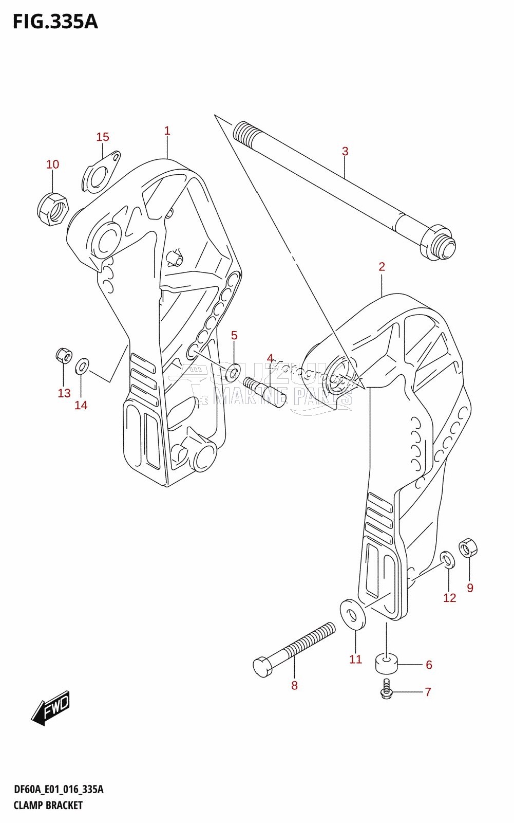 CLAMP BRACKET (DF40A:E01)