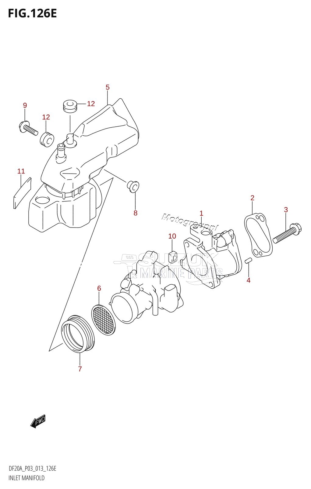 INLET MANIFOLD (DF20A:P03)