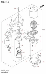 DF90A From 09003F-910001 (E01 E40)  2019 drawing STARTING MOTOR