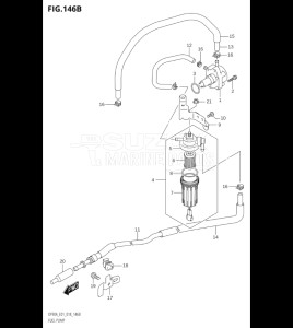 10004F-810001 (2018) 100hp E01 E40-Gen. Export 1 - Costa Rica (DF100BT) DF100B drawing FUEL PUMP (DF100B)