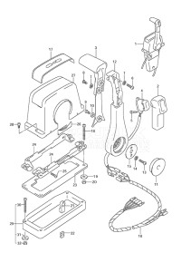 Outboard DF 175 drawing Top Mount Single (1)