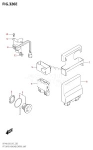 DF115AST From 11504F-510001 (E03)  2015 drawing PTT SWITCH /​ ENGINE CONTROL UNIT (DF140AZ:E03)