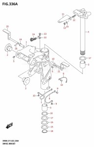 DF40A From 04004F-040001 (E01 E03 E11 E34, USA)  2020 drawing SWIVEL BRACKET (DF40A,DF50A)