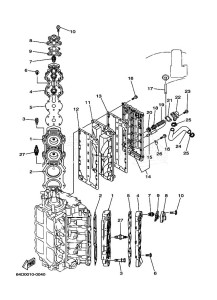 150FETOX drawing CYLINDER--CRANKCASE-2