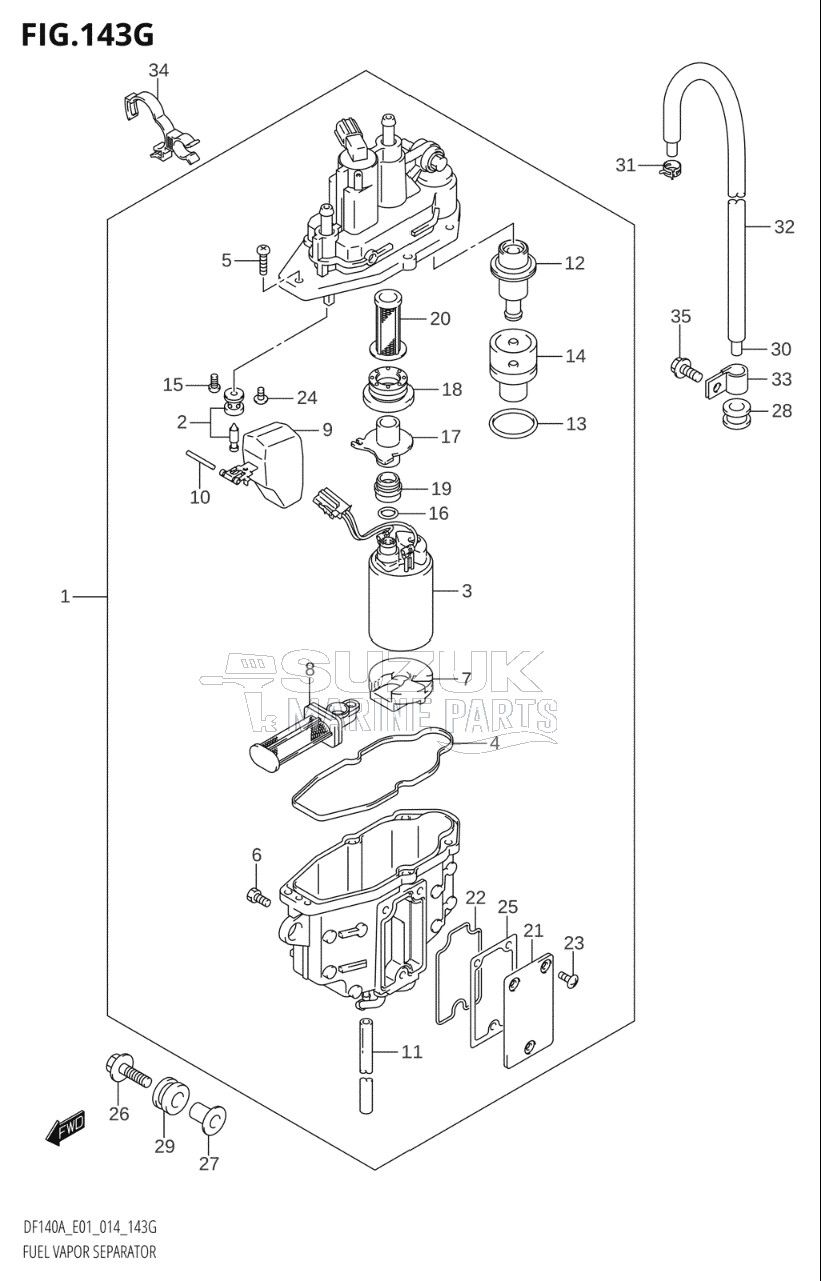 FUEL VAPOR SEPARATOR (DF140AT:E01)