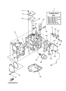 F20AE-NV drawing CYLINDER--CRANKCASE-1