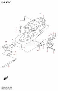 DF250A From 25003P-240001 (E11 E40)  2022 drawing DRIVE SHAFT HOUSING (L-TRANSOM)