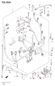 08002F-410001 (2014) 80hp E01 E40-Gen. Export 1 - Costa Rica (DF80A) DF80A drawing HARNESS