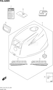 00403F-040001 (2020) 4hp P01-Gen. Export 1 (DF4A  DF4A) DF4A drawing ENGINE COVER (DF5A:(021,022,023))