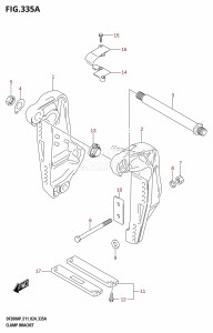 DF175AP From 17503P-440001 (E11)  2024 drawing CLAMP BRACKET