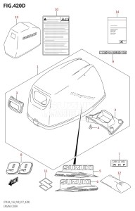 DT9.9A From 00996 -710001 (P36-)  2017 drawing ENGINE COVER (DT9.9AK:P40)