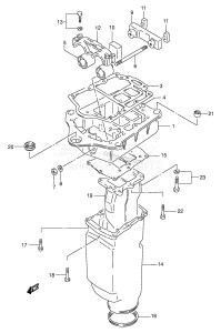 DT115 From 11502-231001 ()  1992 drawing ENGINE HOLDER